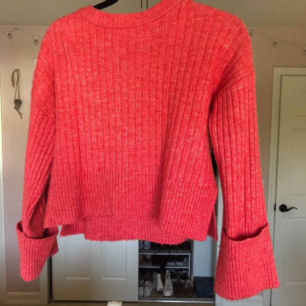 TopShop Knit Long Sleeve Crop Top